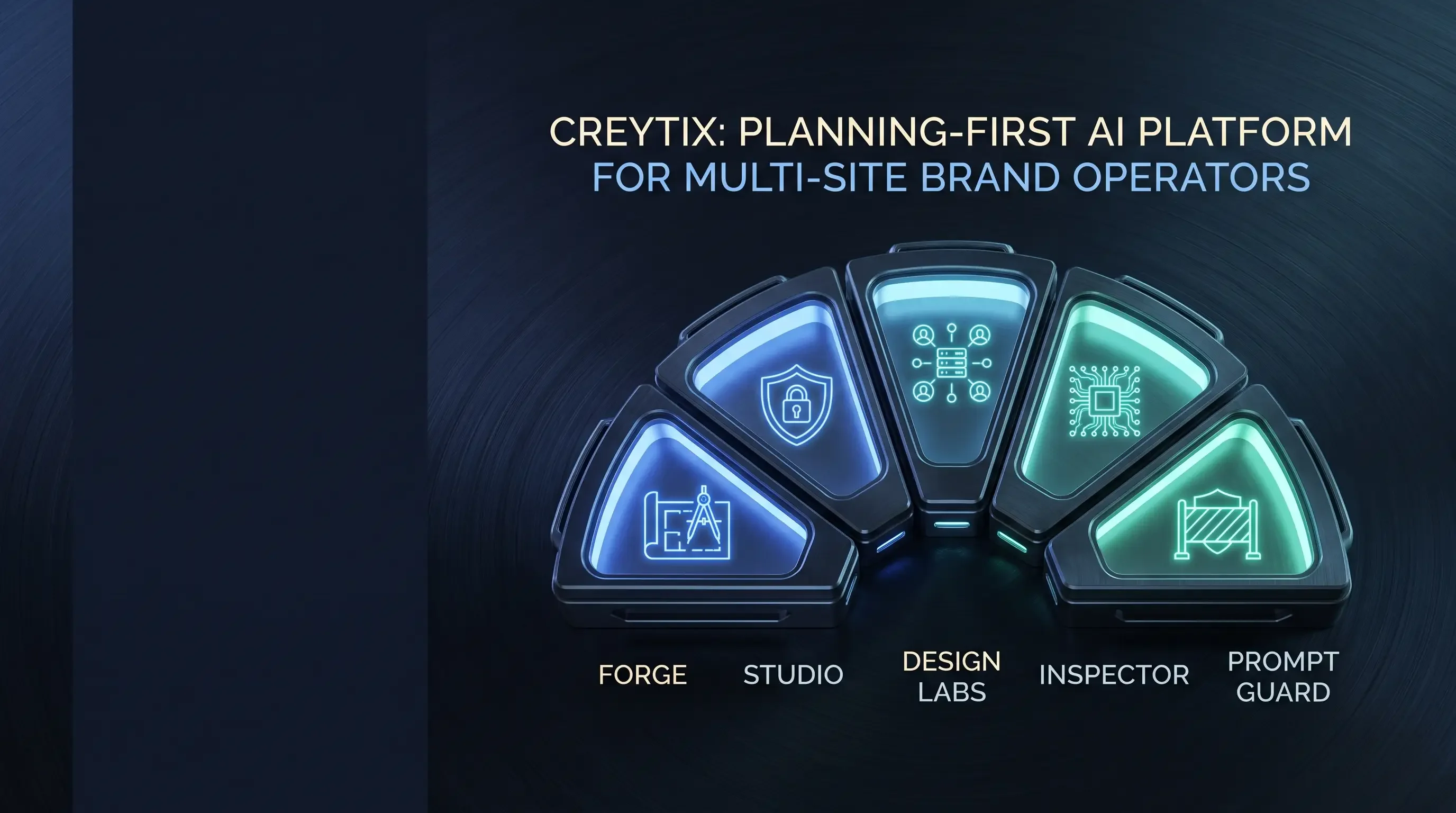 Creytix — planning-first AI platform for Forge, Studio, Design Labs, Inspector, and Prompt Guard